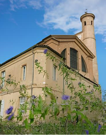 Bâtiment ancien en pierre entouré de fleurs sauvages à Toulouse, rénovation patrimoine par opusbati